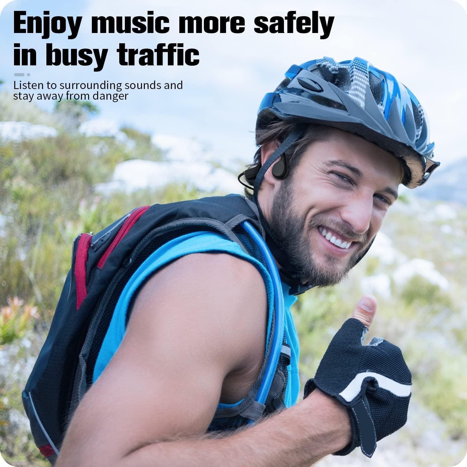 Casque de natation étanche IPX8, lecteur MP3 32 Go, Bluetooth 5.3, écouteurs de sport sans fil ouverts, microphone intégré