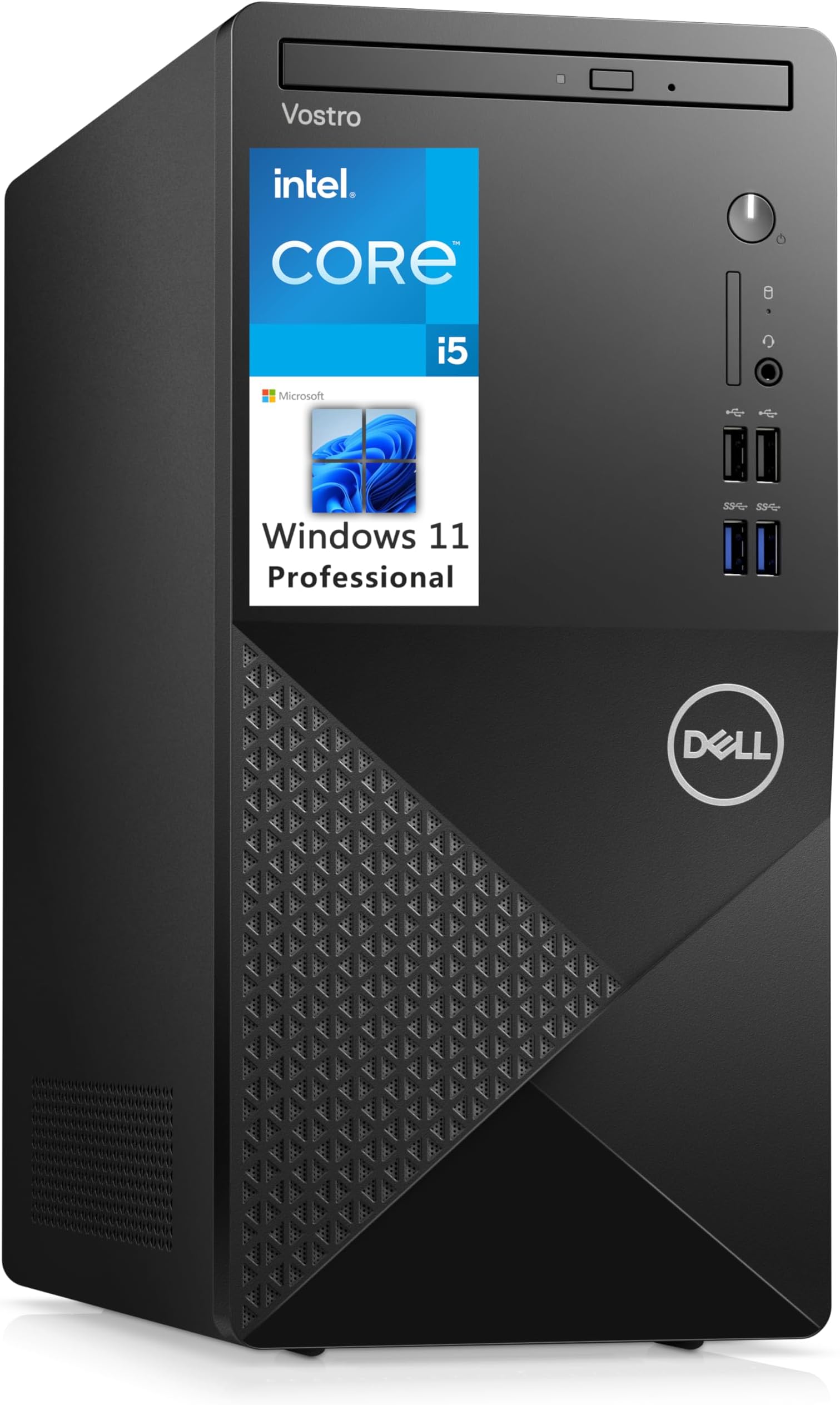 Dell Vostro 3910 Tower Business Desktop Computer, 12th Gen Intel Hexa-Core i5-12400 (Beat i7-11700), 32GB DDR4 RAM, 1TB PCIe SSD, DVDRW, AC WiFi, Bluetooth 5.0, Keyboard and Mouse, Windows 11 Pro