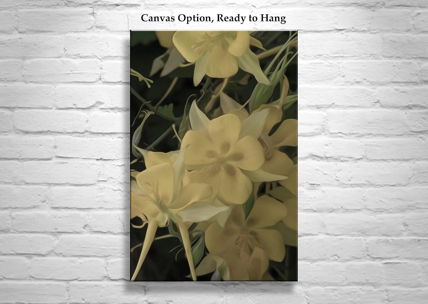 Columbine Flower Photograph in Arizona Desert Canyon as Fine Art Nature Wall Decor for Home