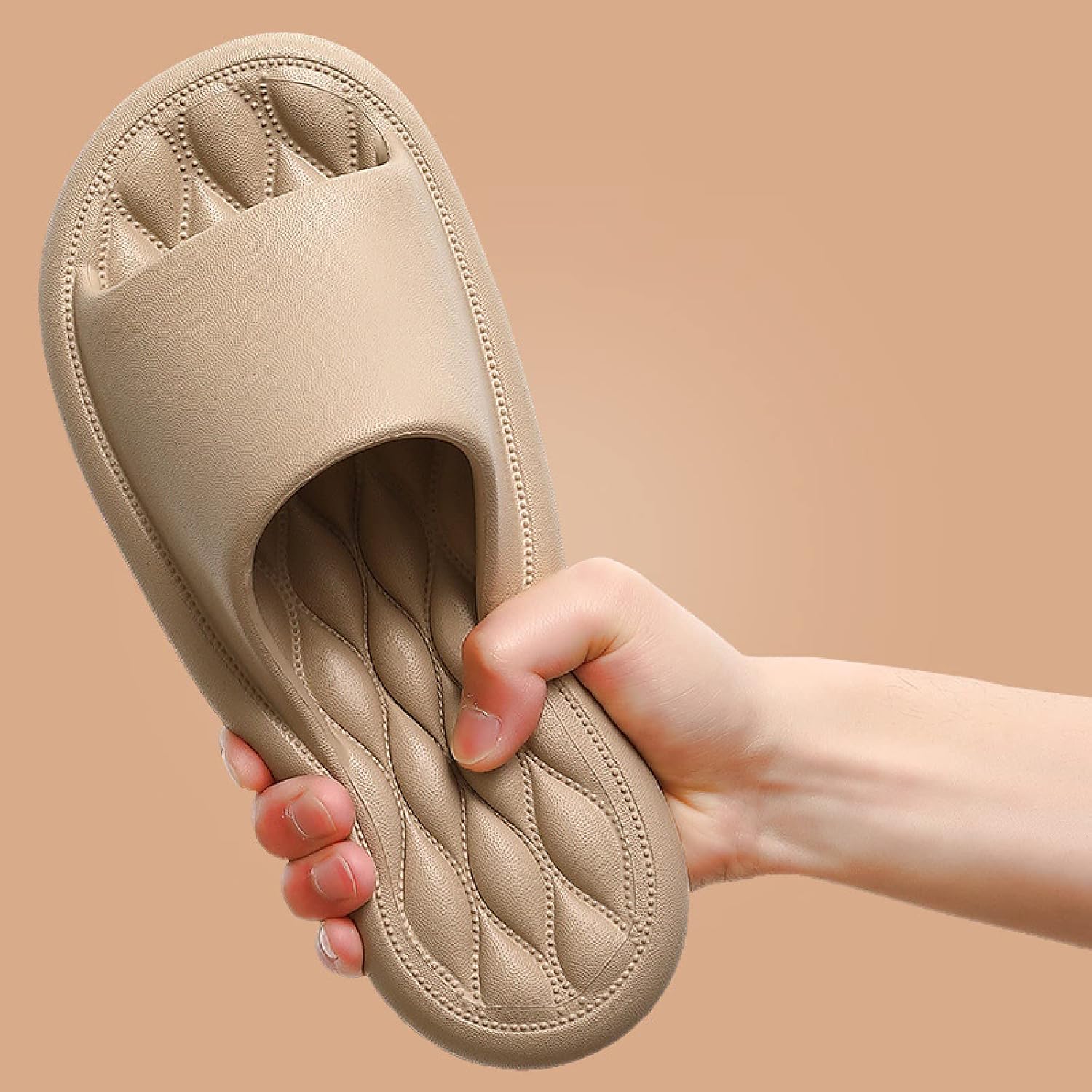 WALLDOR Premium Reflexology Sandals,Acupressure Massage Health Slippers,Household Indoor Slippers, Bath Non-Slip EVA Sandals,Khaki,39-40 WALLDOR Premium Reflexology Sandals,Acupressure Massage Health Slippers,Household Indoor Slippers, Bath Non-Slip EVA Sandals,Khaki,39-40