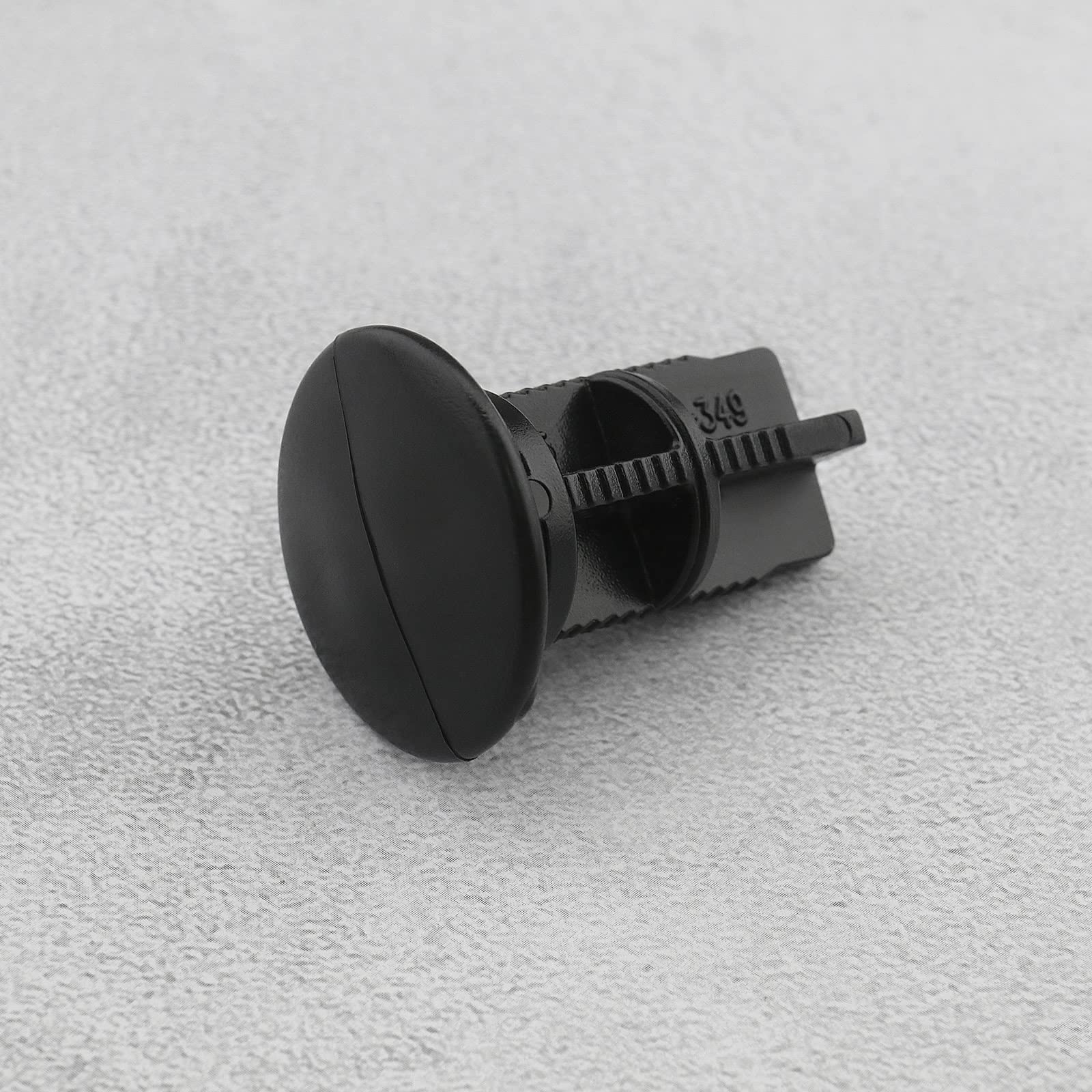 2 szt. kołków do zawiasów na śmieci 43 mm x 18 mm, kompatybilne z Otto/ESE (nowy typ) gospodarstw domowych lub komercyjnych, 240 l, plastikowe czarne