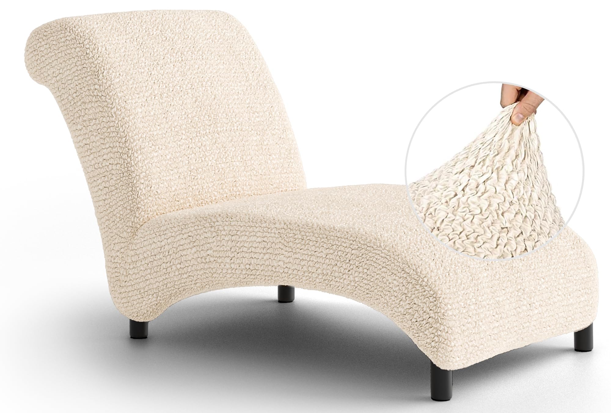 PAULATO BY GA.I.CO. Armless Chaise Lounge Slipcovers - 1-Piece Furniture Protector - Form Fit, Machine Washable…: retailer-supplied image