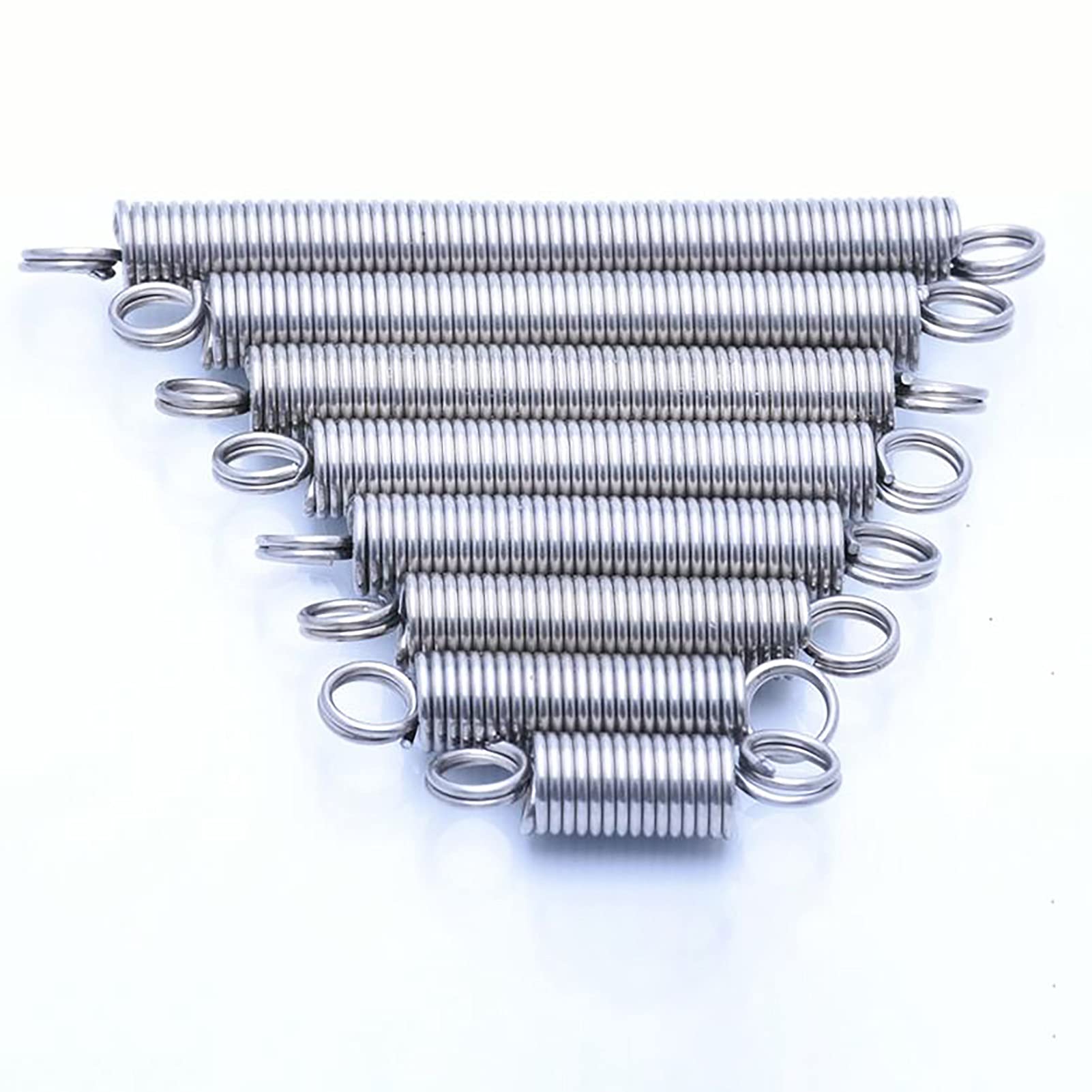 Extension Heavy 1 Pieces, Wire Diameter 1.6mm, Outer Diameter15mm, Length 50-330mm 304 Stainless Steel Dual Hook Small Tension Stretch The Closed Loop Spring Wire Hook ( Size : 260mm )