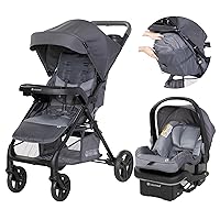 Vista 6 de Sistema de viaje Baby Trend Passport Cargo (con asiento de auto para bebé EZ-Lift™ Plus), Bambú Negro