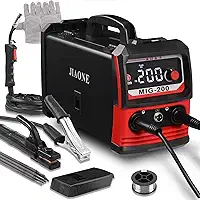 Máquina De Solda Elétrica Mig200, Multifuncional Flux Mig/Lift Tig/Stick 3 Em 1, Soldadora Inversora Igbt Com Display Digital Led