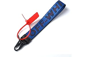 Unisex Wristlet Keychain Strap in Off-White Blue - A Stylish Accessory for Everyday Essentials