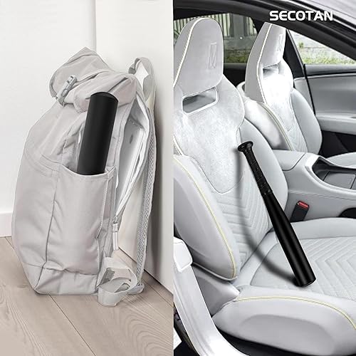 Miniatura 6 de Bate de béisbol, bate de entrenamiento de aluminio con una mano de 17 pulgadas, bate de sóftbol, hogarcocheautodefensa, práctica de bateo, bate de