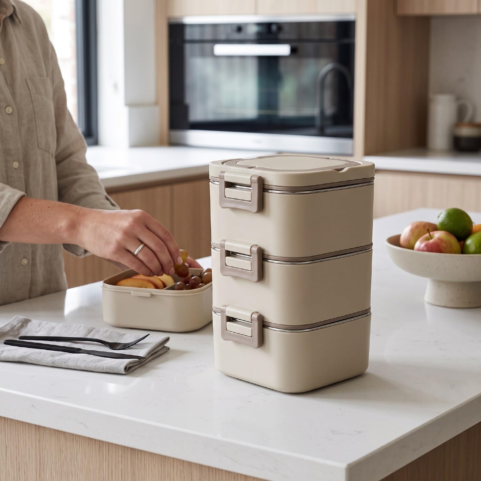 Naroote Pranzo Termico Isolato, Contenitore da 2100 Ml