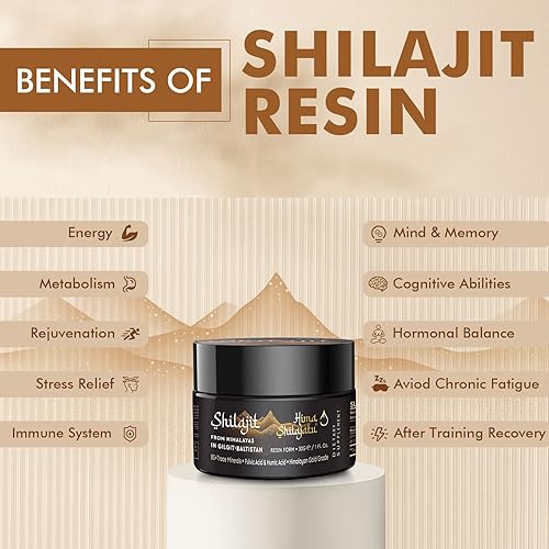 Miniatura 3 de Shilajit - Shilajit de resina pura del Himalaya grado dorado 100  puro con ácido fúlvico y complejo de minerales traza de 85  para energía y apoyo