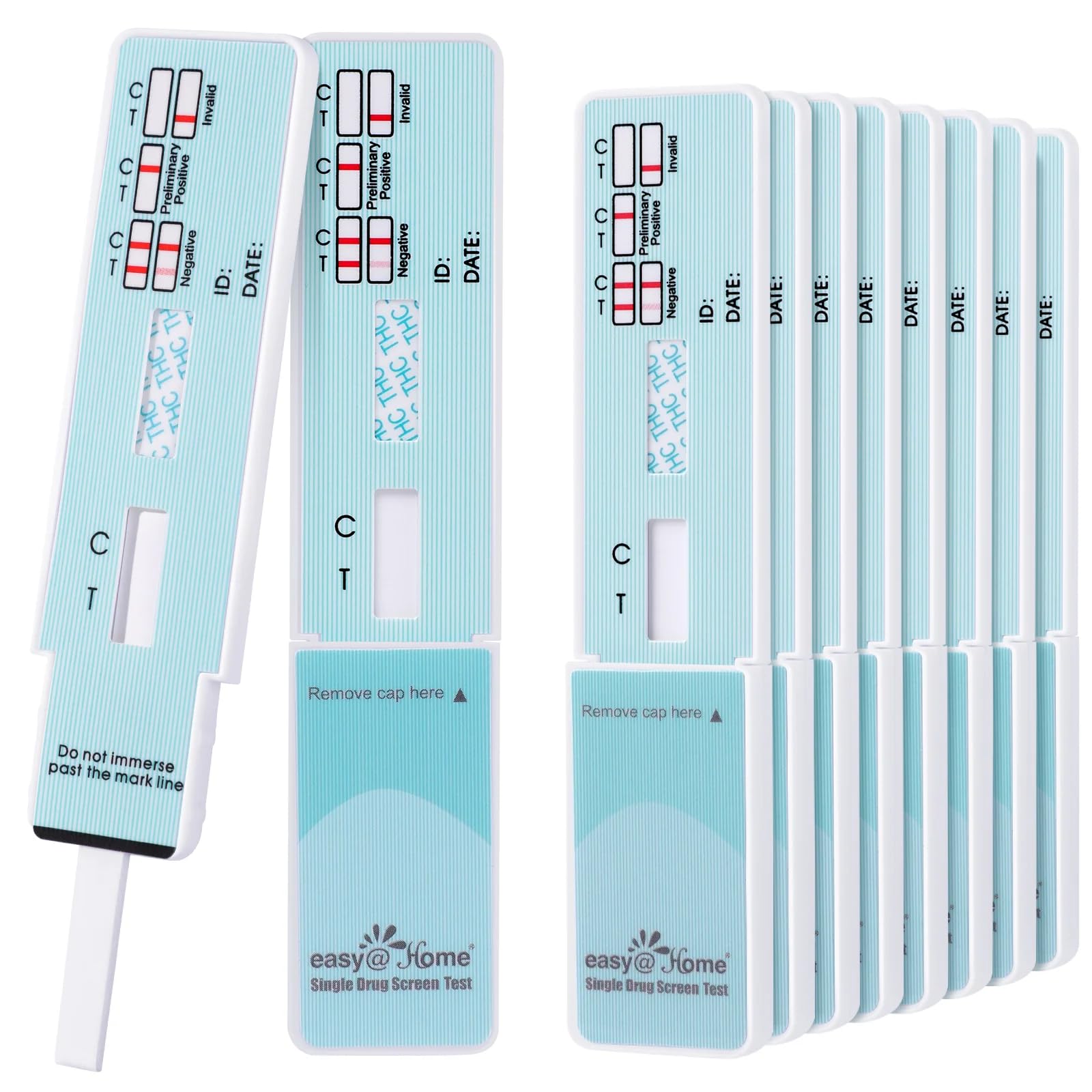 Easy@Home 200 Pack Marijuana Drug Test Kit - Urine THC Test for Home Use