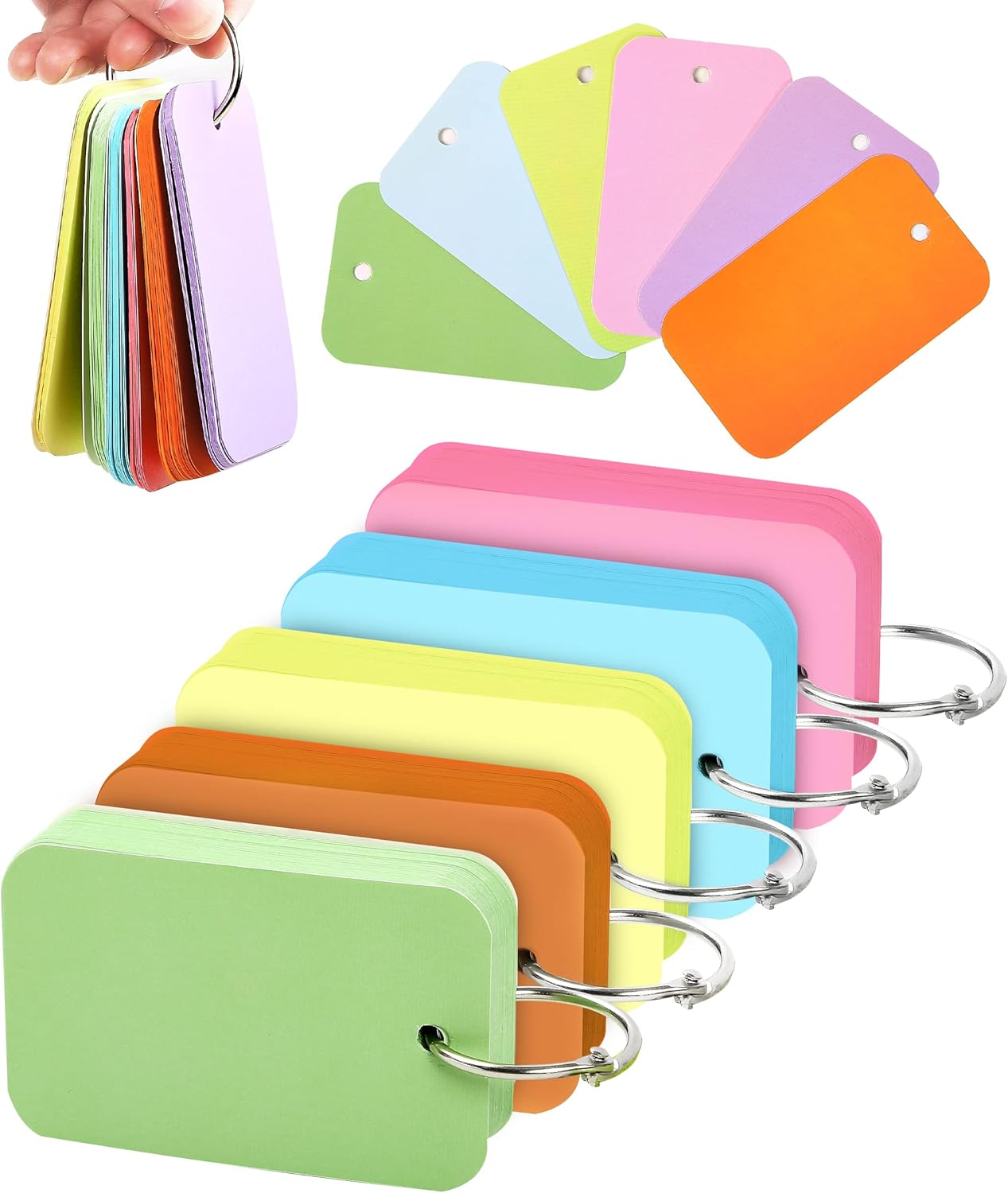 CAGIE 300 Pcs Large Blank Flash Cards for Studying