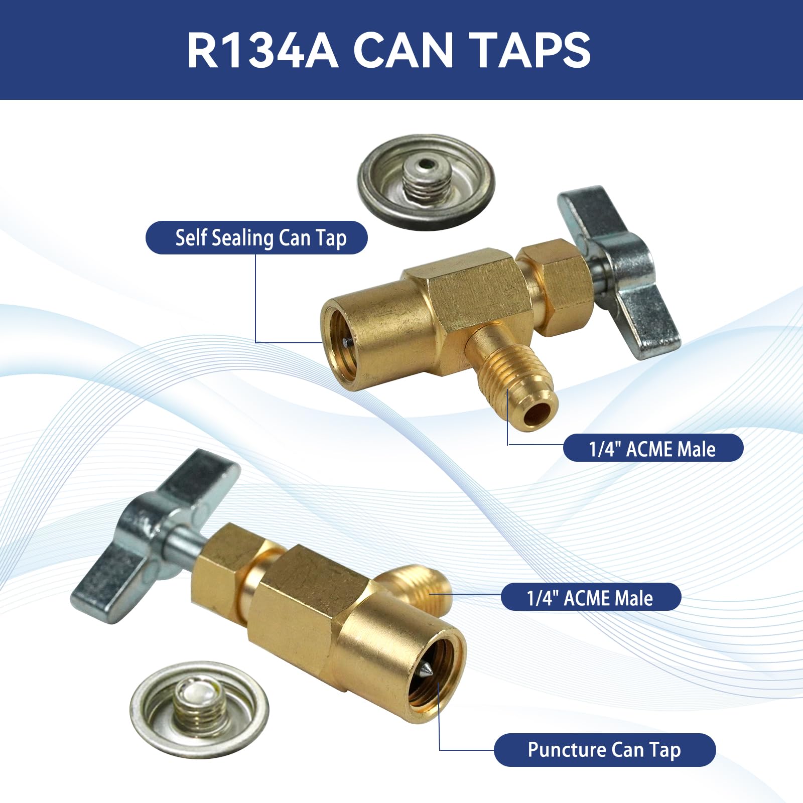 BACOENG 4.5CFM Pompa Vuoto per Condizionatori con Kit Manometri Condizionatori 4 Vie per Mini Split/HVAC/Auto AC, Kit Ricarica Aria Condizionata per R134A R410A Refrigeranti