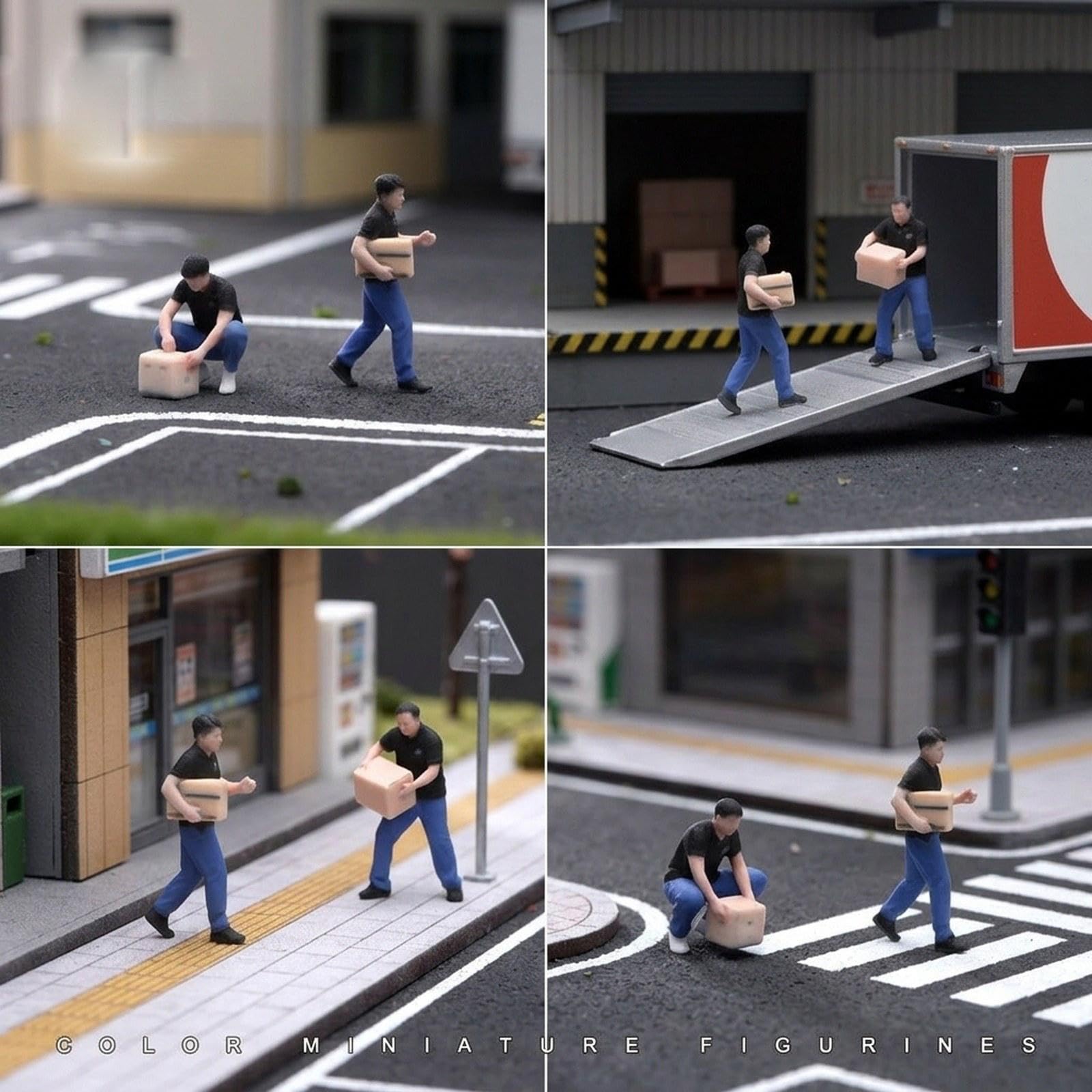 Set di Figure di Fornitori in 1:64, Decorazione di Moda per Ufficio,