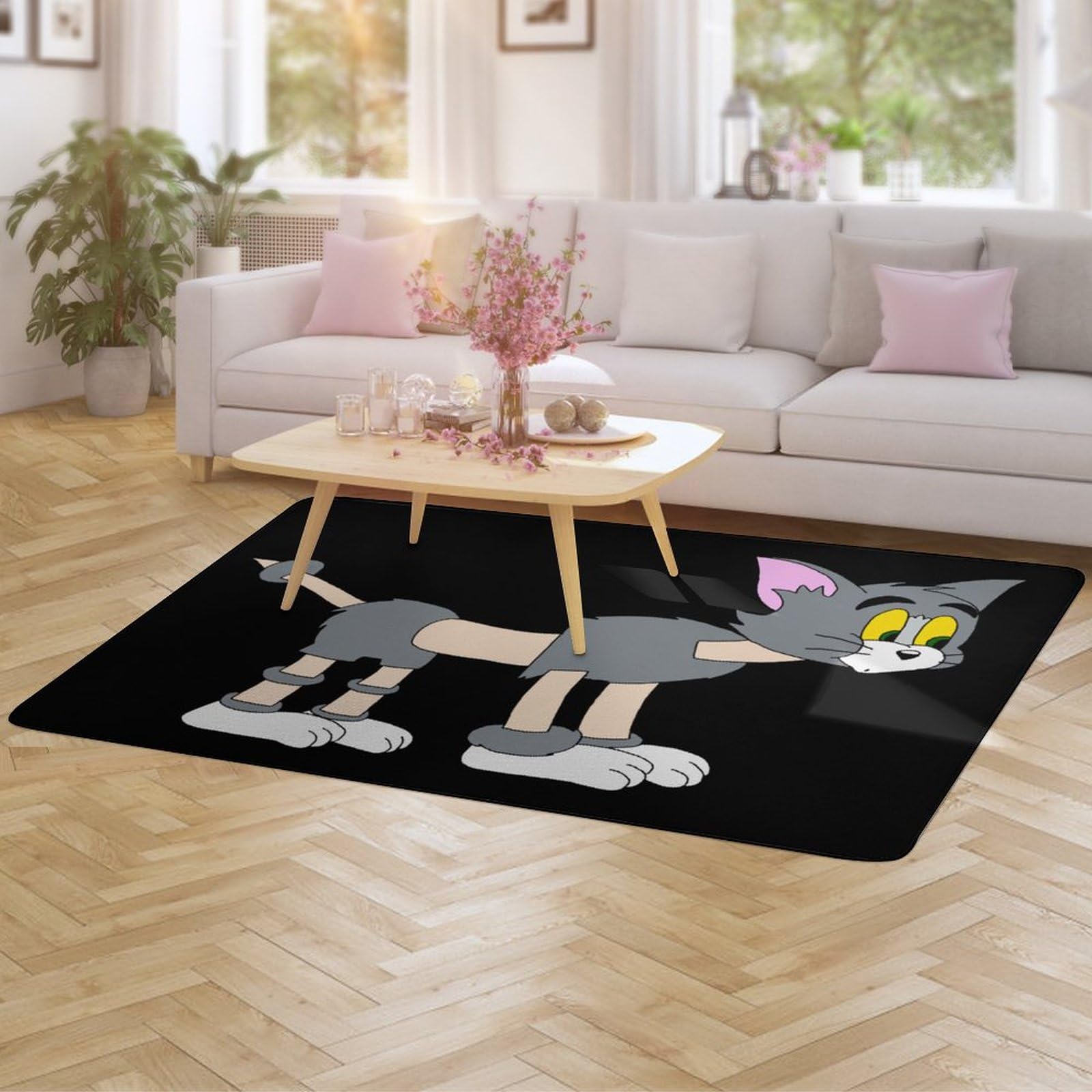 Amazon｜カーペット トムとジェリー 面白い 絨毯 ラグ ラグマット