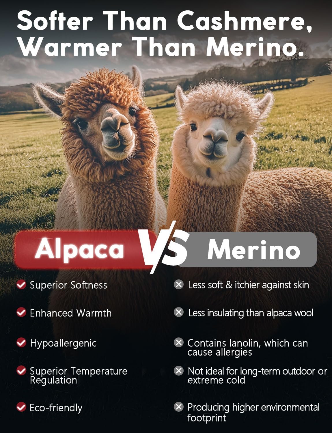 Alpaca Wool Knee High Terry Lined Boot Socks Heavyweight,Winter Thick Warm Fleece Thermal Moisture Wicking - Image 5