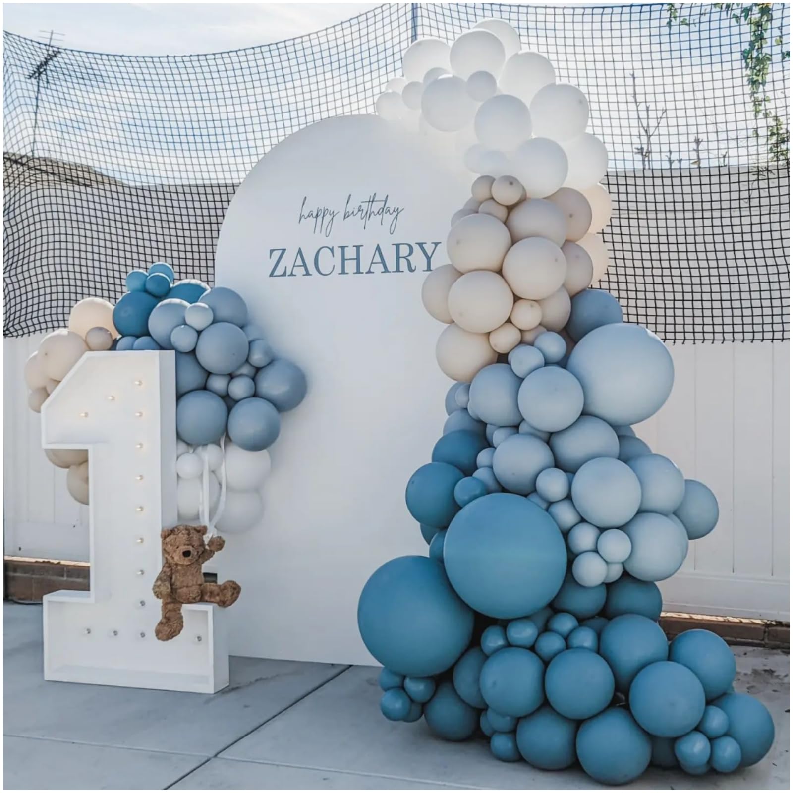Amazon.com: Dusty Blue Balloon Garland Kit - 137pcs Balloon Arch