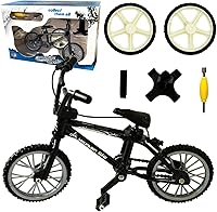 Vista 10 de Mini juguete de bicicleta de dedo - Modelo de bicicleta de montaña de aleación con herramientas, piezas móviles, regalo para niños y coleccionistas