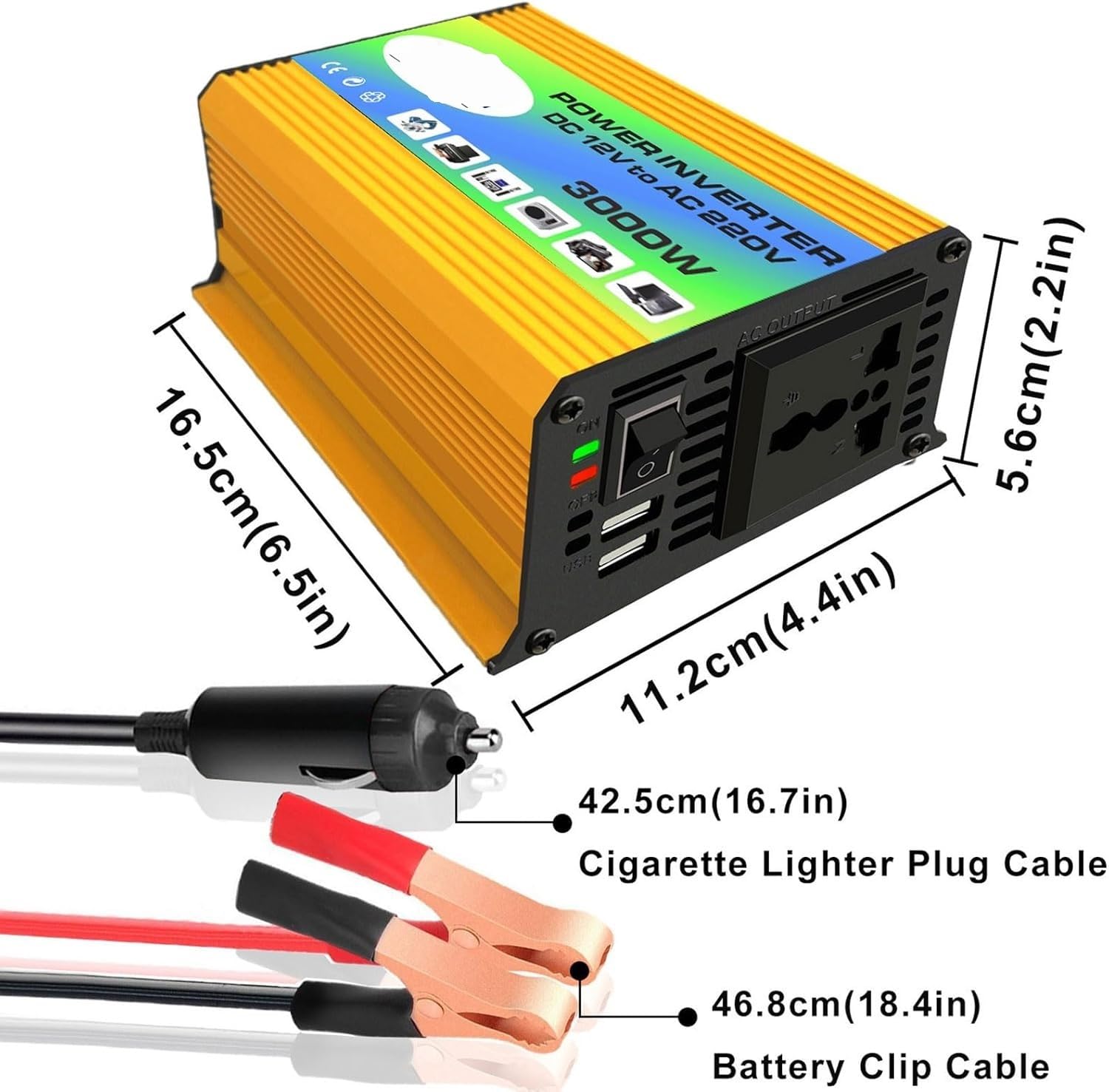Kit de Panneau Solaire Autonome de 3000 W avec Panneau Solaire étanche de 18 W, contrôleur de Charge de 30 A et Double écran LCD pour la Maison