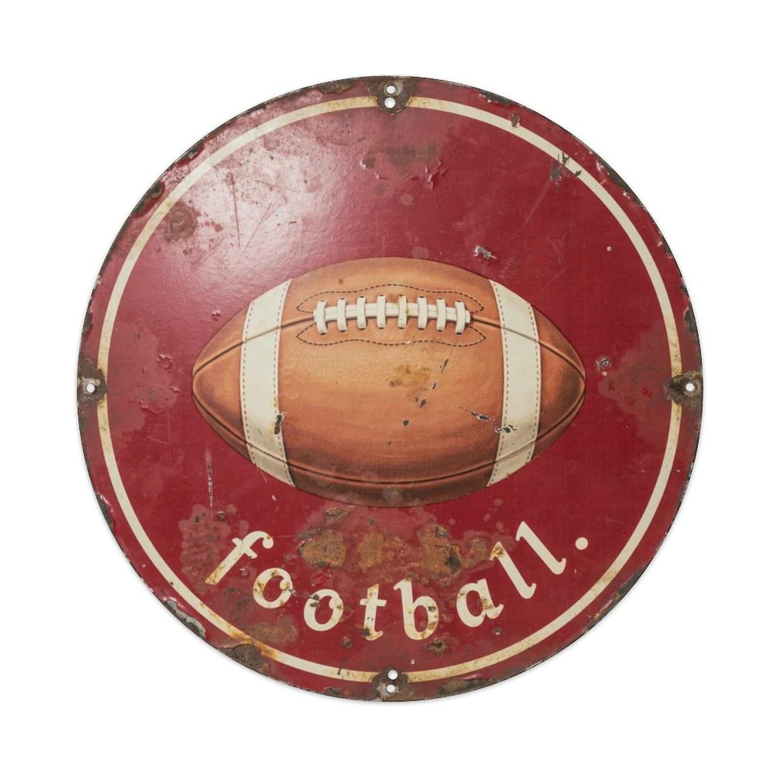 Football Metal Tin Sign Plaque