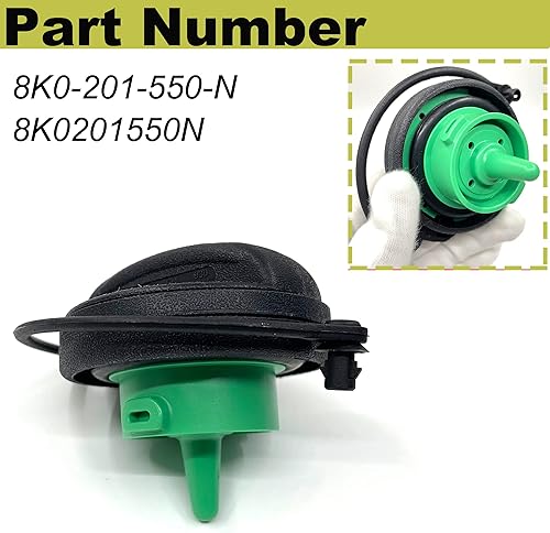 Miniatura 4 de Tapa de gasolina, tapa del depósito de combustible con correa de retención compatible con Audi - A4 A4 Quattro A5 A5 Quattro A8 Quattro Q5 RS5 S4 S5