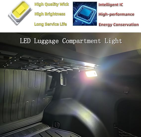 LED Trunk Cargo Light with Switch, Super Bright White Luggage Compartment Light Lamp Compatible with Toyota Highlander,Sienna,Venza,RAV4,Prius,Lexus RX350, CT200h, NX300h, GS350, Scion tC xB