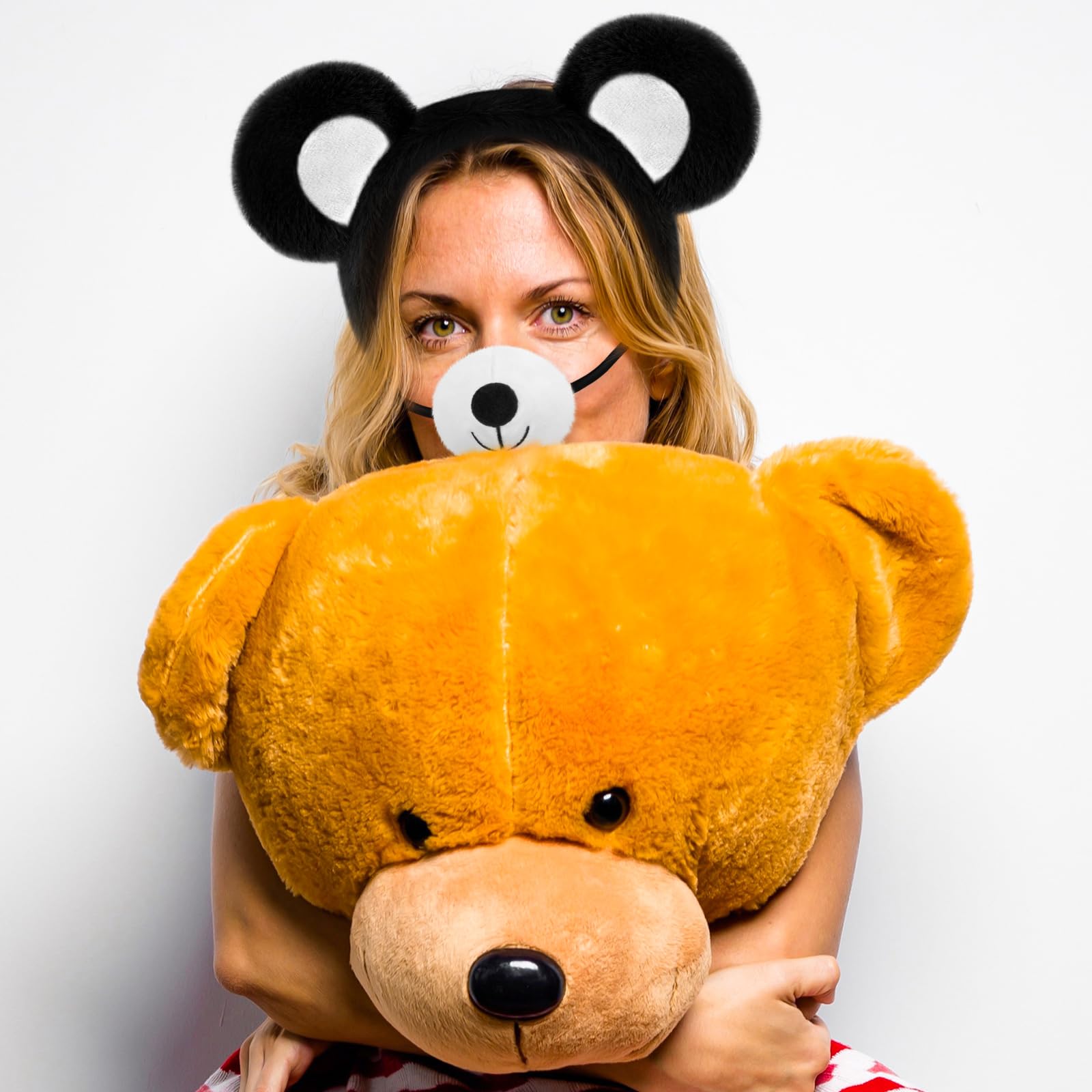 Kids Halloween Animal Cosplay Set With Headband Ears Tail Skirt Gloves - View #5