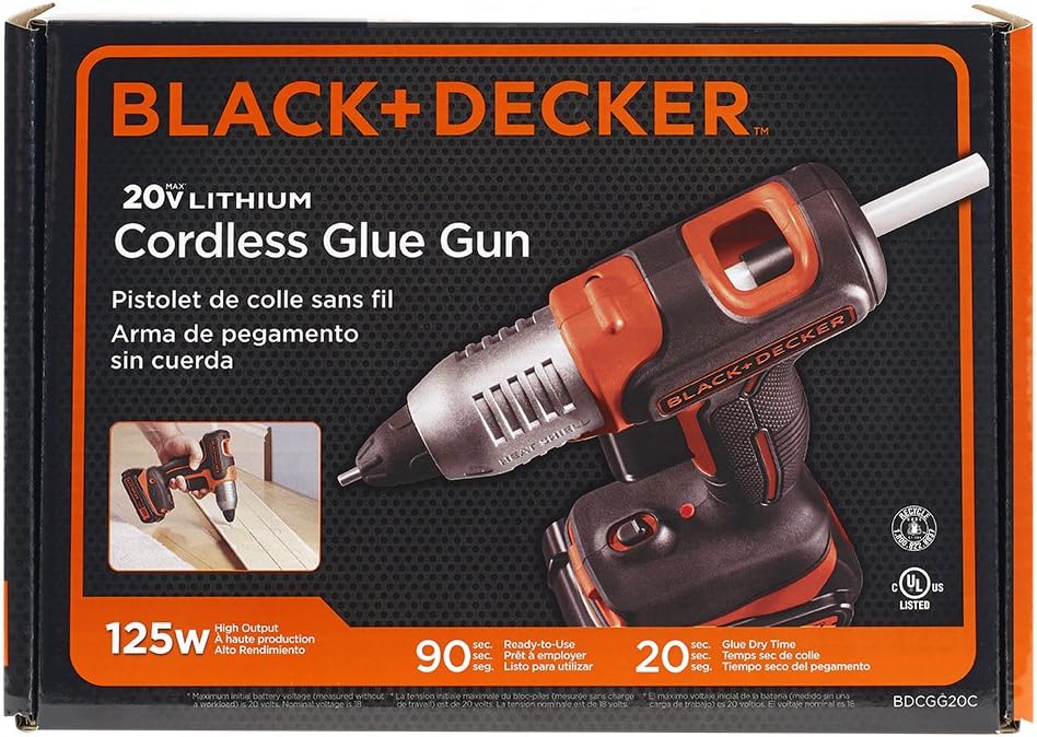 Black & Decker 20v Cordless Glue Gun System