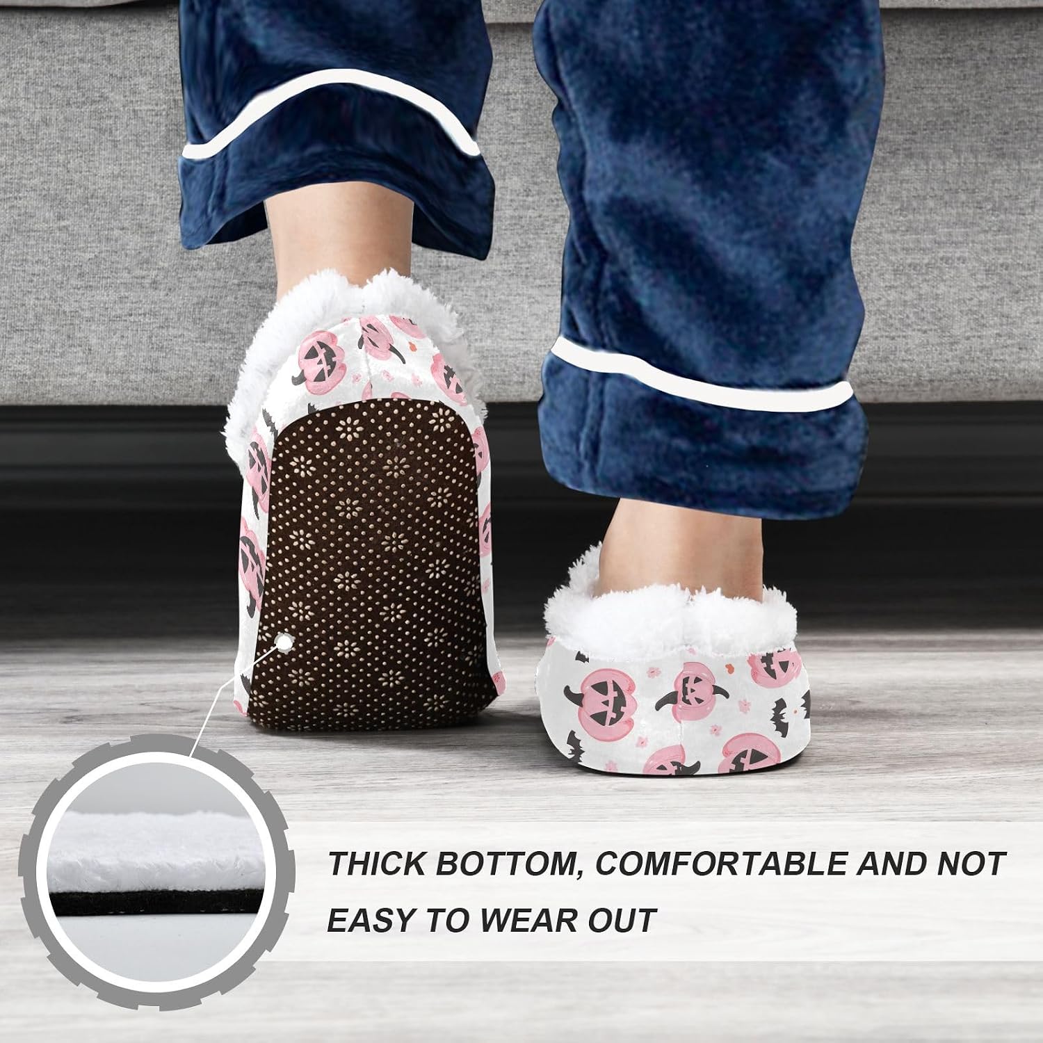 Boccsty Red Strawberry Boys Girls House Slippers Pink White Flower Kids toddler Home Shoes Winter Indoor shoes XS