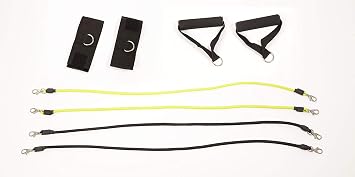 AB Doer 360 Accessory - 2 Sets of Resistance Bands, 2 Ankle Straps & 2 Handles to Provide Extra Resistance While Your Exercise!