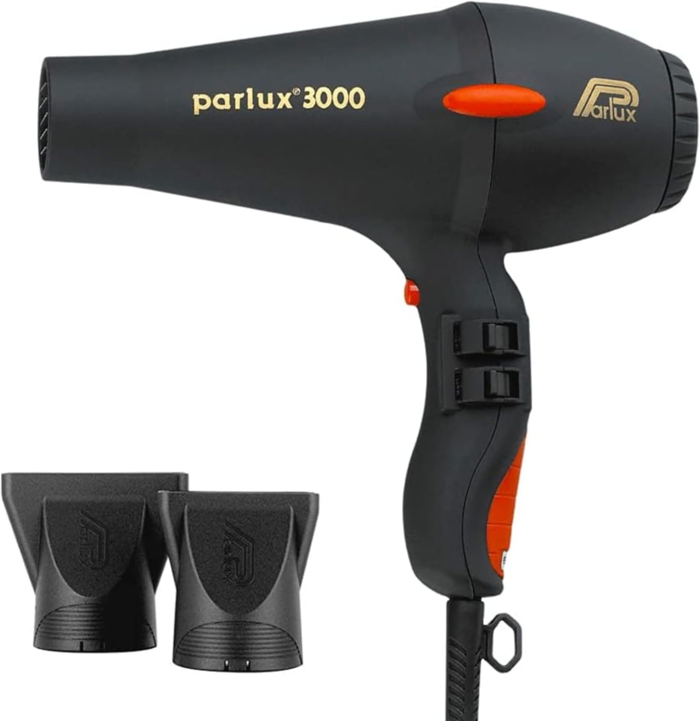 3000 Hair Dryer. Lightweight Blow Dryer With 4 Heat Settings & 2 Speed Control & Cool Shot Button. Long Lasting & Durable Parlux Hairdryer With Rubberised Finish For Better Grip & 3m Cable.