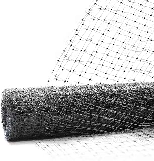 Fencer Wire 7.5 ft. x 65 ft. Black Polywire Garden and Plant Protective Netting with 3/5 in. Mesh, Reusable and Doesn't Tangle PGD3-7.5X65MF35