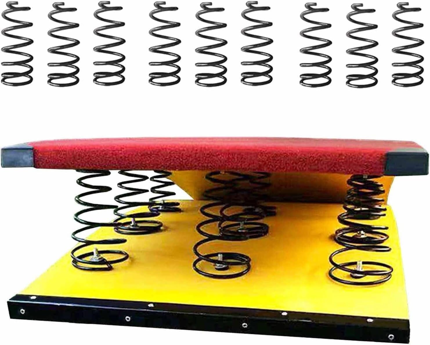 TIST High Jump Spring Board 9 Springs Adult Gymnastics Training Spring Board Durable Vault Equipment Stable & Anti-Tear Supports 242 Lbs Landing Practice Art Project Assisted Springboard