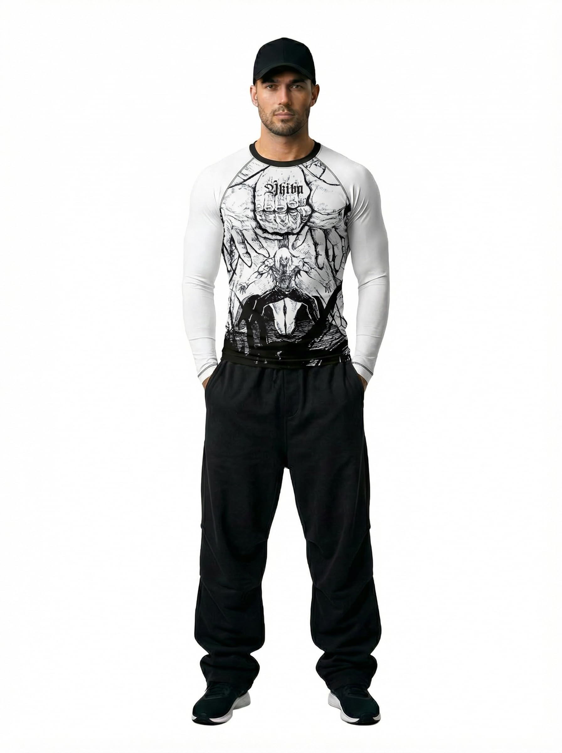 akiba Full Sleeve Skins Performance Fit Compression for MMA, BJJ Rash Guard,Gym, Running, Cycling-picture-49