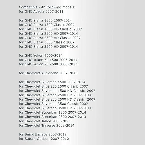 Miniatura 6 de Kit de reparación de botones de control de A/C y radio, compatible con Chevrolet GM GMC Chevy Tahoe 2007-2015, juego de calcomanías de reparación de