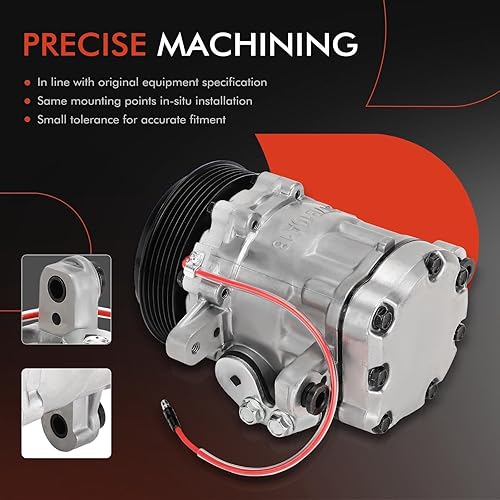 Miniatura 5 de A-Premium Compresor de A/C con embrague compatible con Freightliner Argosy, B2, Business Class M2, Cascadia, Century Class, Classi, Columbia,