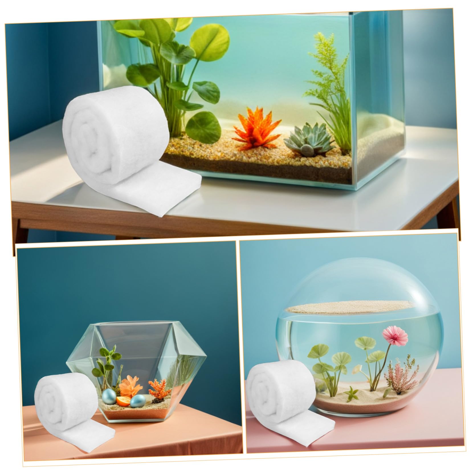10 Piezas Filtro para Acuarios Grosor Almohadillas Reutilizables Alta Densidad para Peceras y Estanques Medios Filtrantes para Claridad de Agua y Protección Acuática
