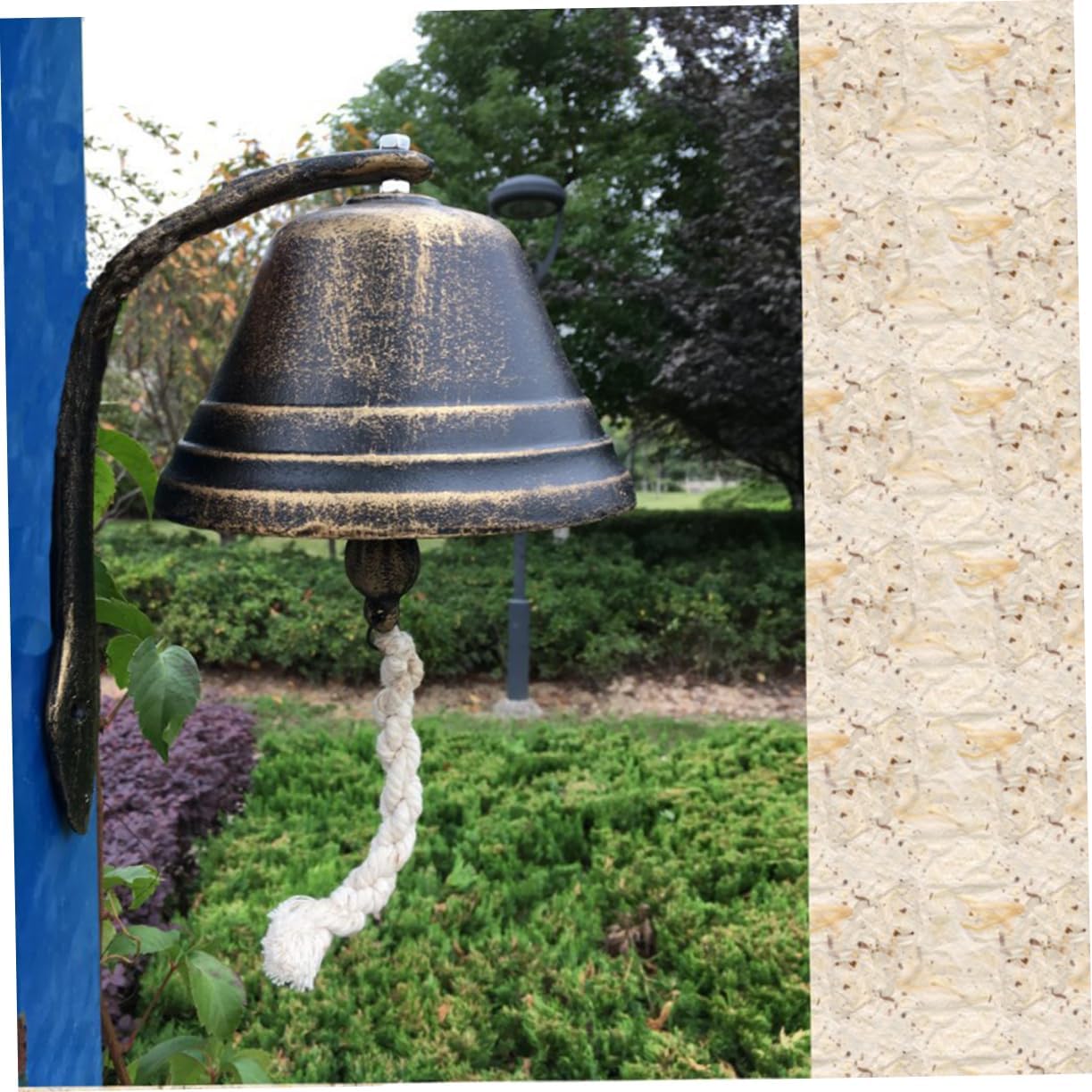 LIFKOME Vintage Door Bell Chime Retro Cast Iron Bell Shop Decoration Antiqued Doorbell Use