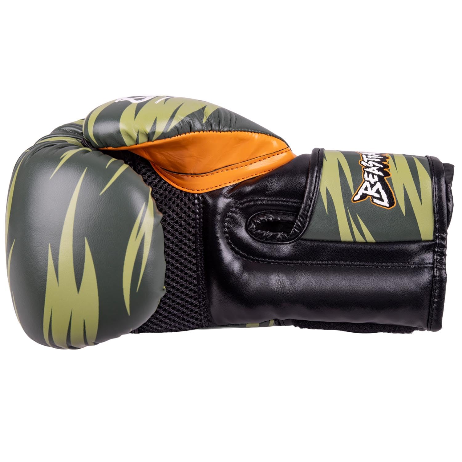 8 WEAPONS Boxhandschuhe Kinder, Beastial Viper, Khaki, Kinder Boxhandschuhe, Kunstleder, Perfekte Dämpfung für optimalen Schutz, Handschuhe für Muay Thai, K1, Boxen, MMA und Kickboxen