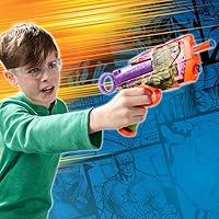 Vista 15 de Nerf Marvel Hulk Dart Blaster 4 dardos de espuma Nerf N1 Diseños de piel inspirados en Hulk Regalos para llenar calcetines navideños