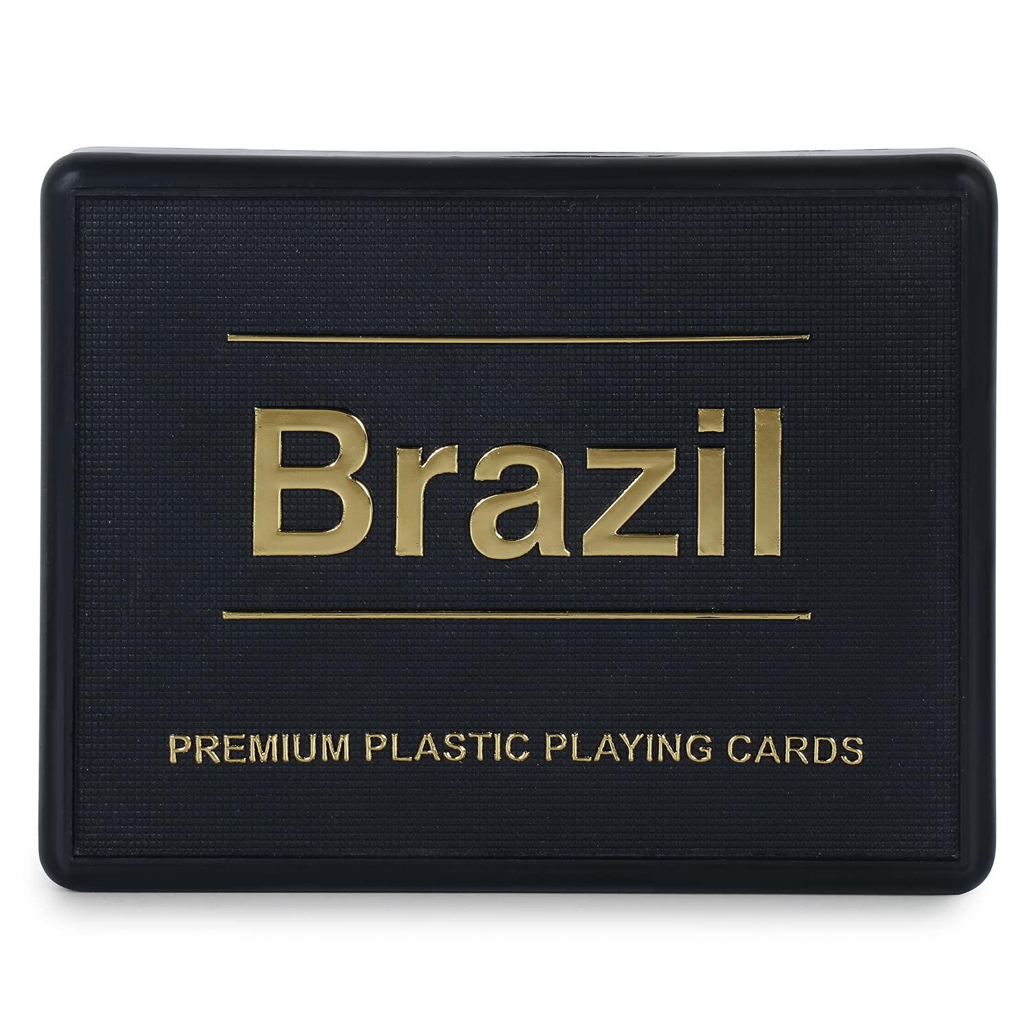 Créneau Brazil Bridge Premium Plastic Playing Cards- Red & Black Design for Adult (Set Of 2)|
