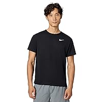 Nike Miler T-Shirt, Nero/Argento Lucido