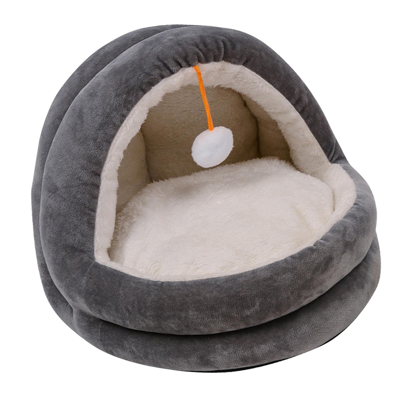 Panier chat gris Sharplace lit grotte taille S pour chaton