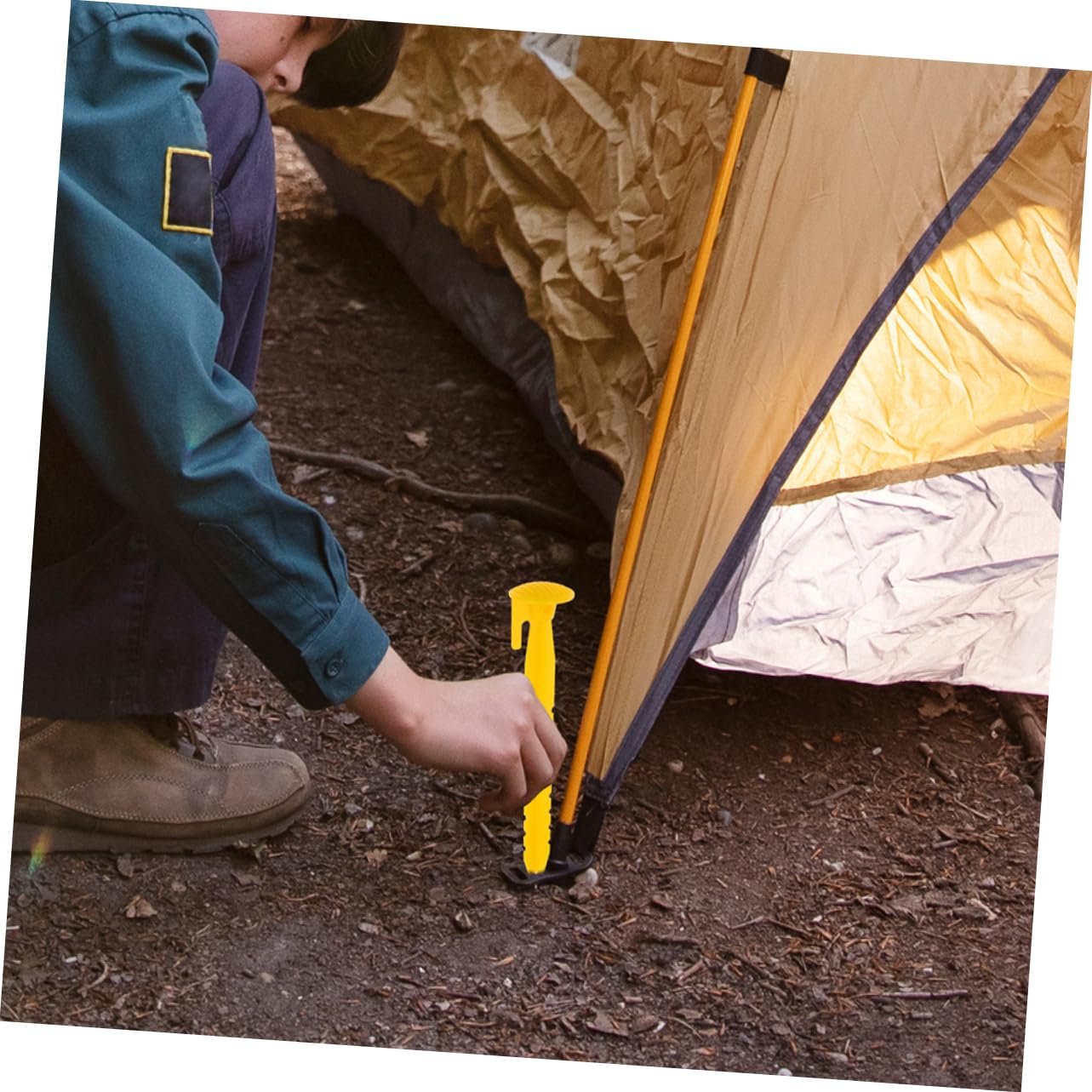 POPETPOP 36piezas Estacas De Plástico para Carpas Reutilizables para Acampar Anclaje para Toldo De Playa