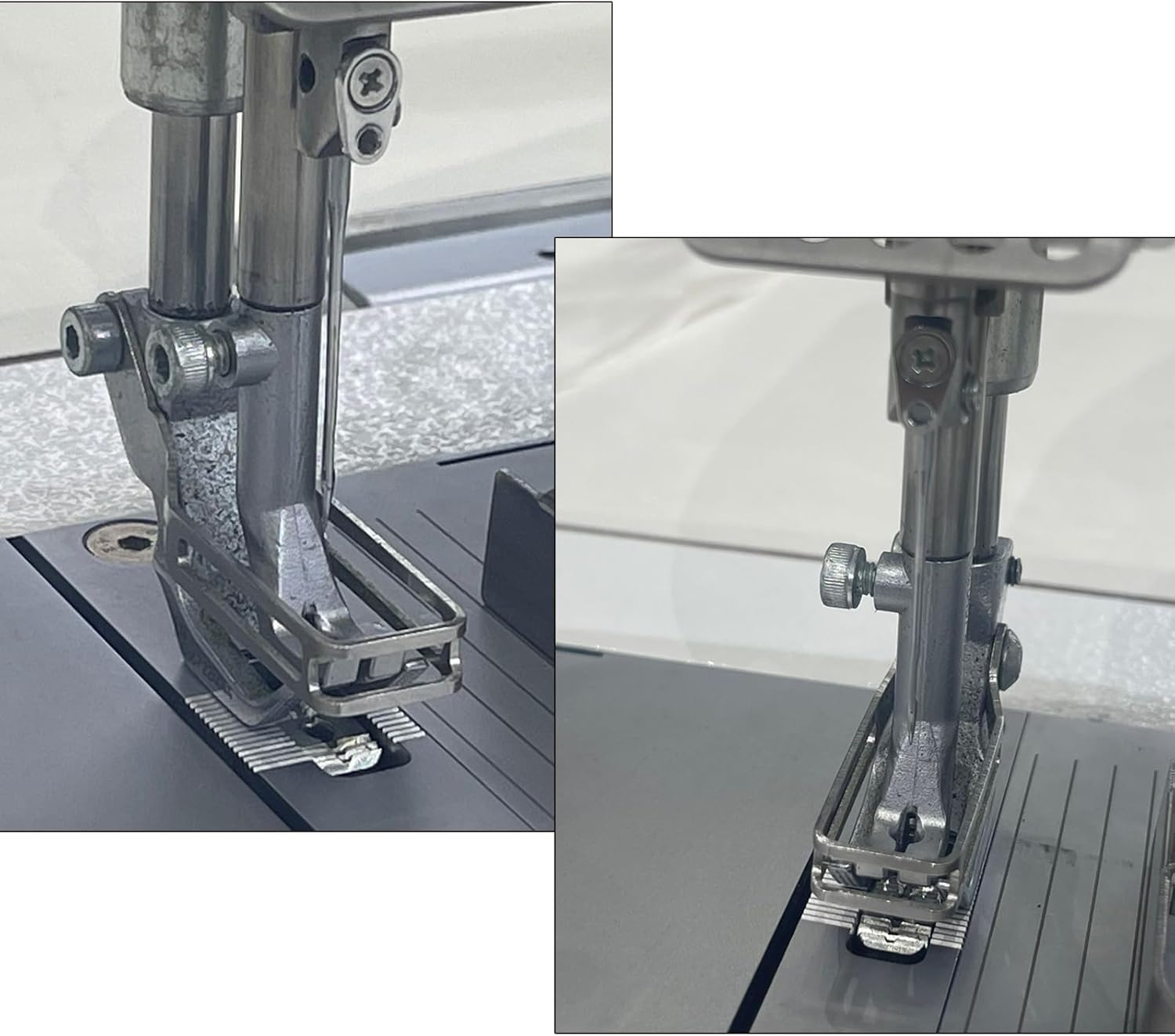 1SET Left & Right Zipper Foot #KP367-LN+KP367-RN Compatible with Durkopp Adler 367, 467 & Juki LU-2210, LU-2212 Sewing Machines