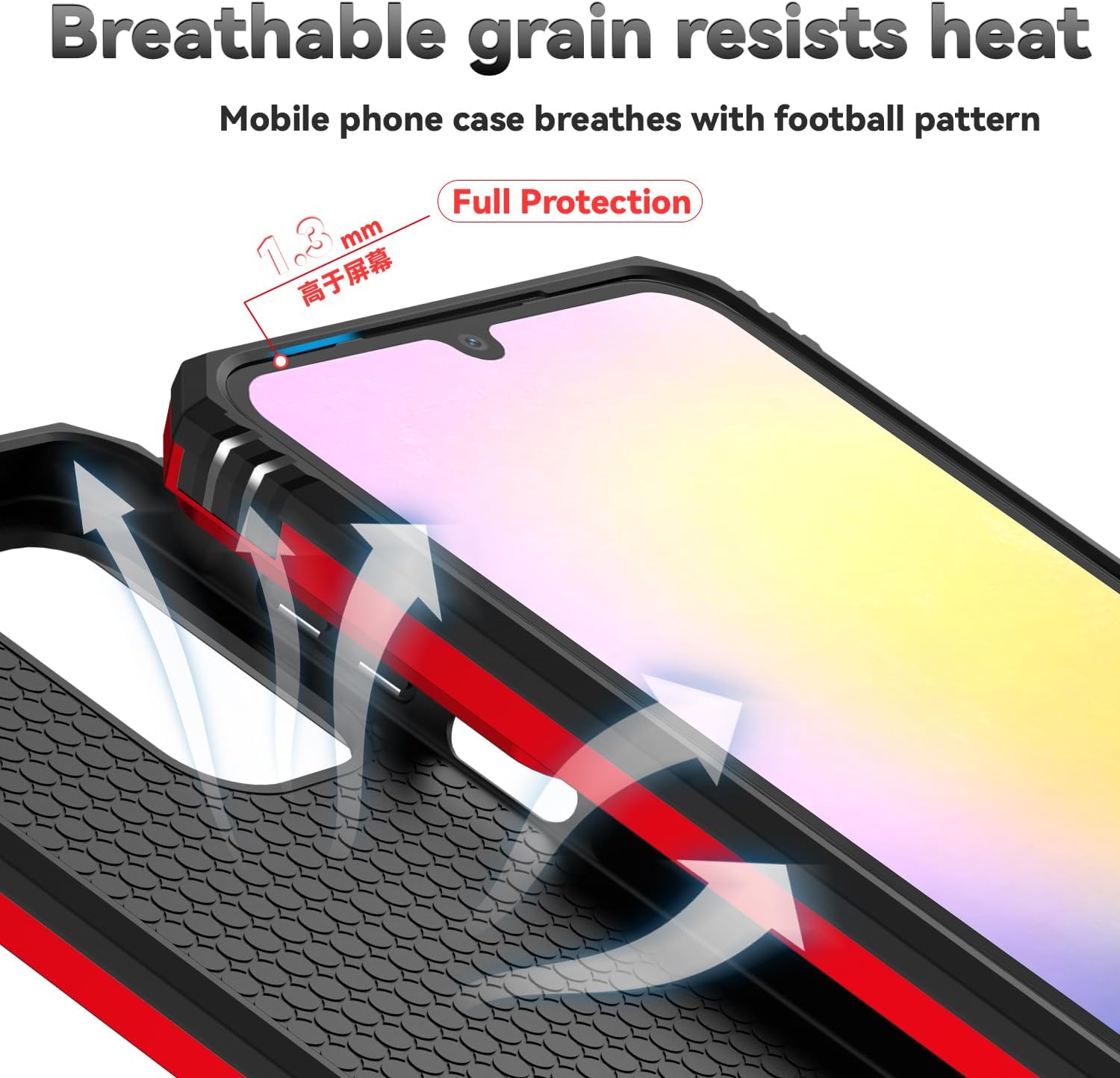 SunStory Compatible with Samsung Galaxy A17 5G Case with HD Screen Protector & Slide Camera Cover & Rotated Ring Kickstand,[Shockproof] Dual Layers Phone Case for Galaxy A17,Red
