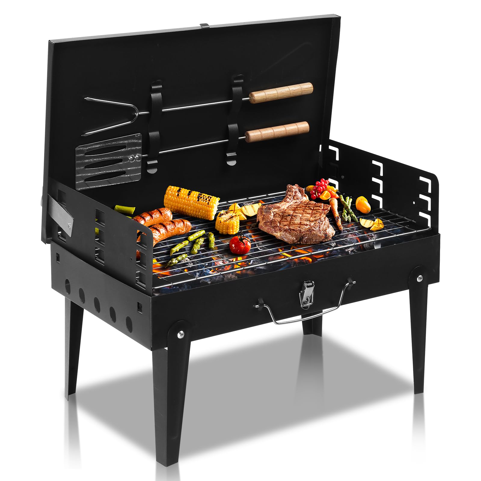Amazon.com: Outvita Portable Charcoal Grill, Outdoor Foldable BBQ