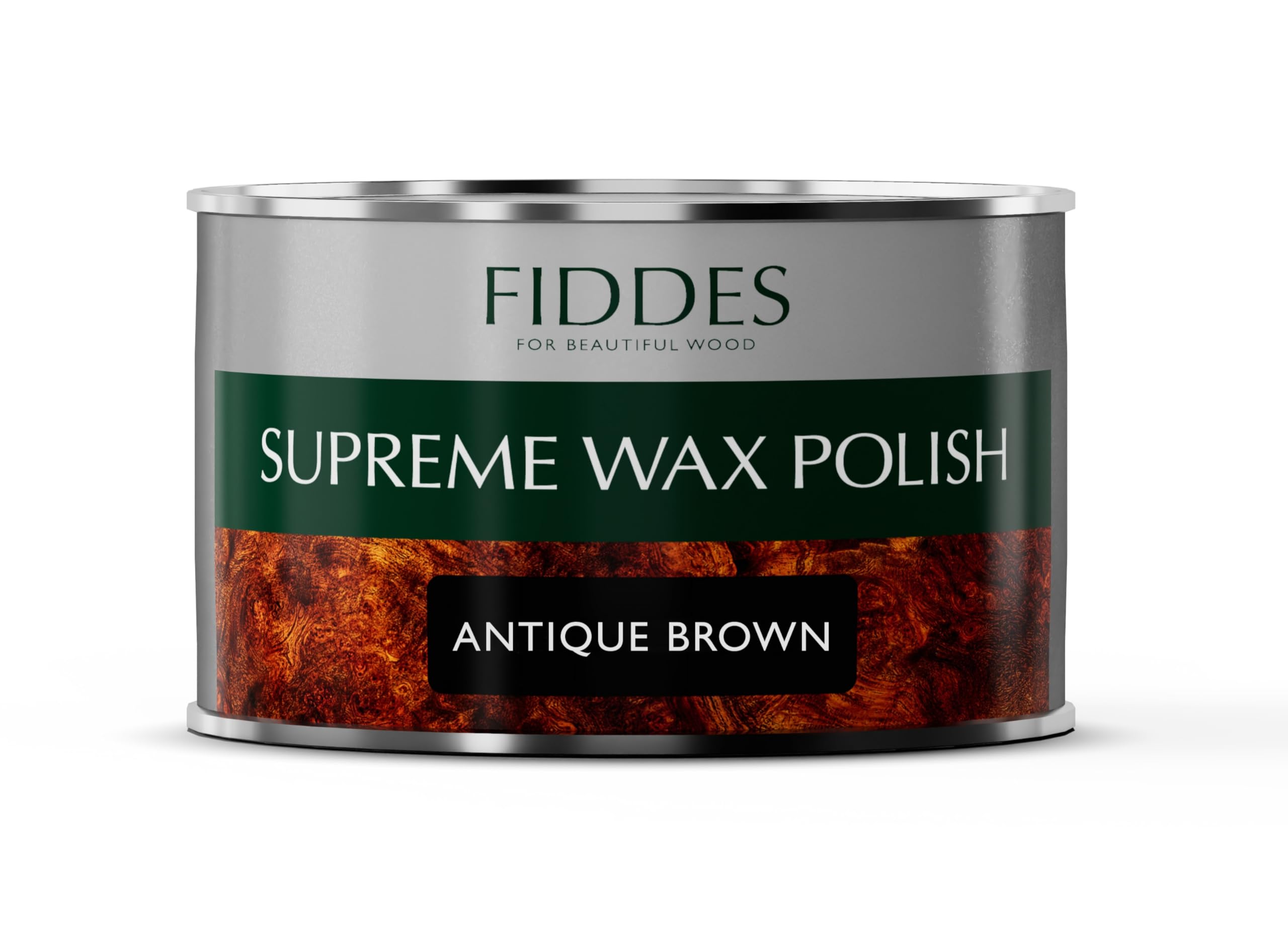 Fiddes Supreme Wax Polish 400 ml, Antique Brown