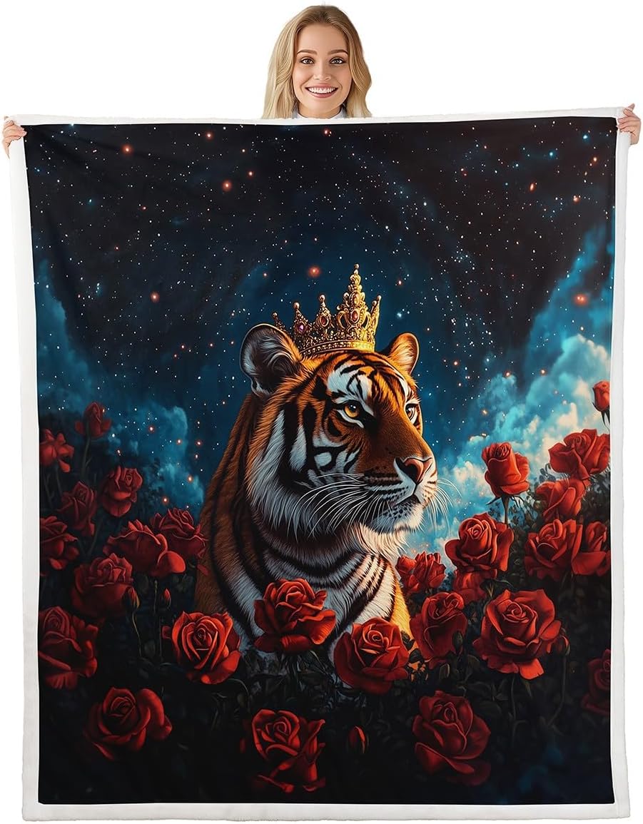 3D Butterfly Kids Flannel Blanket,Watercolor Neon Light Dots Print Fuzzy Blanket for Children,Wild Animal Pattern Galaxy Black Polyester Throw Blanket for Couch, Twin Size (60 x 80 Inch)