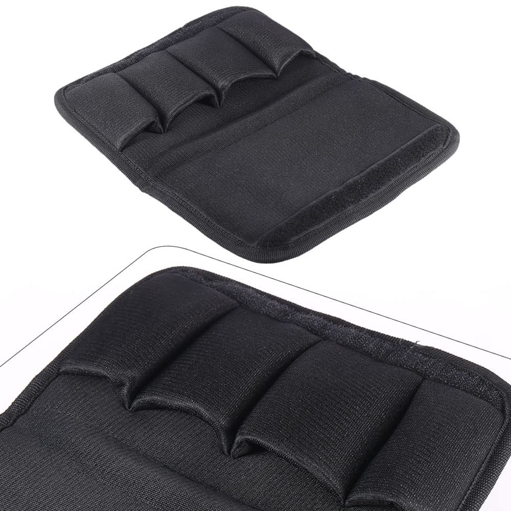 Pochette pour embouchure de trompette avec 4 compartiments souples Noir