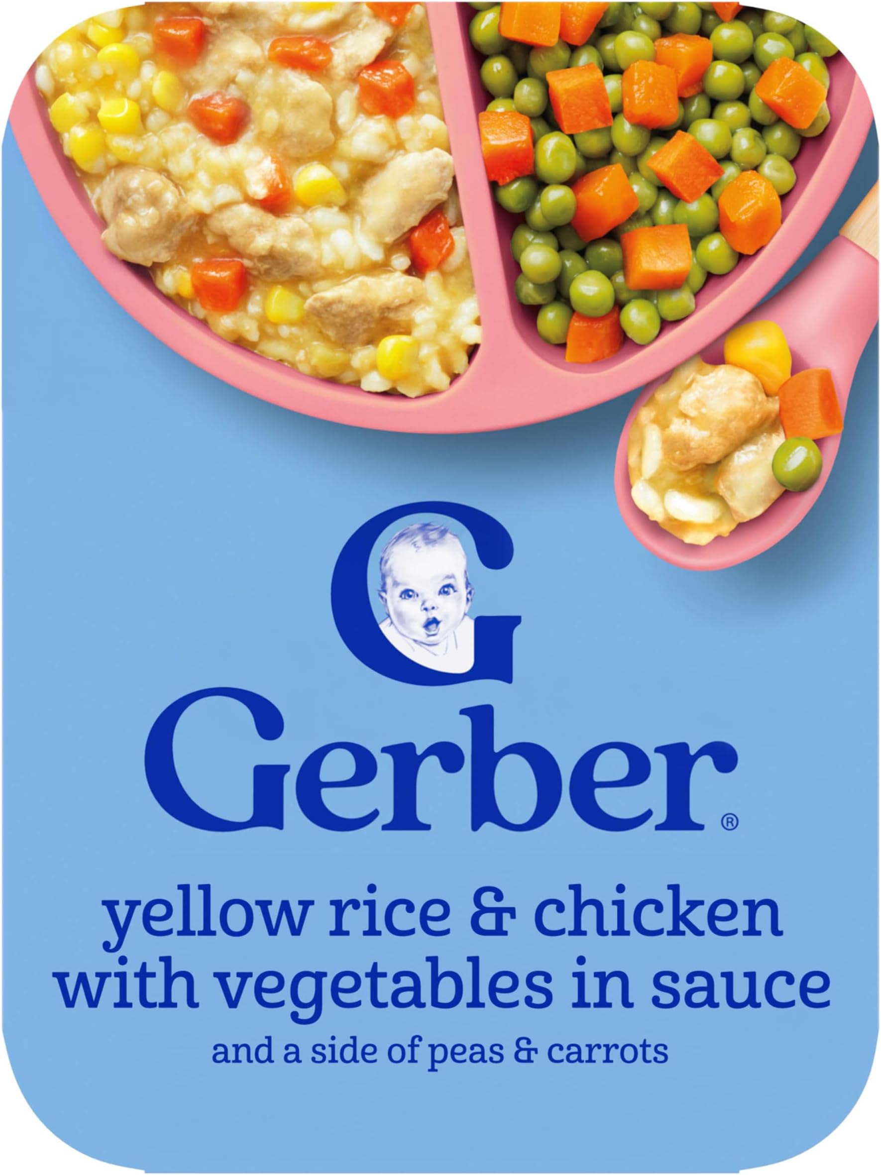 Toddler Food, Yellow Rice & Chicken, Mealtime for Toddler, 8PK